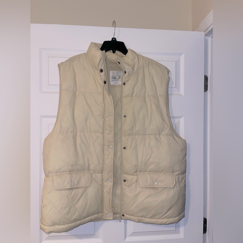 Offline by aerie cream puffer vest